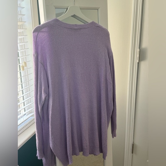 Lulus Comfy Memories Lavender Knit Open Front Cardigan - Picture 6 of 6